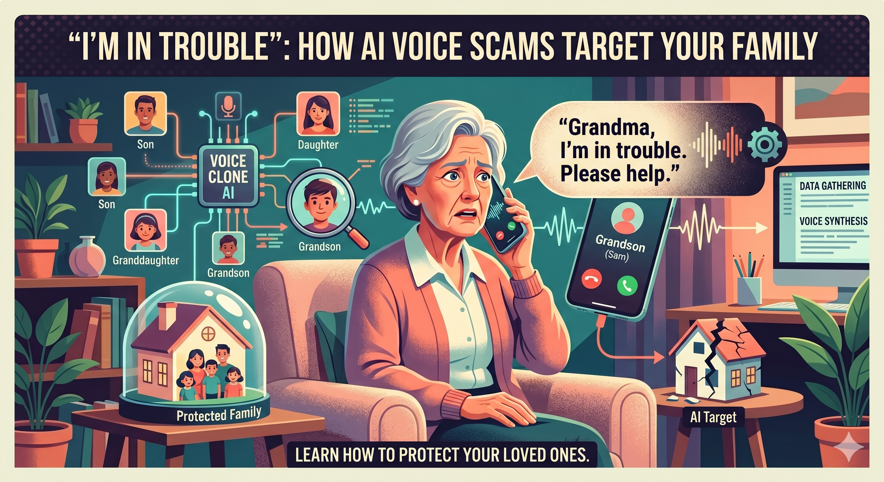 “I’m in Trouble”: How AI Voice Scams Target Your Family